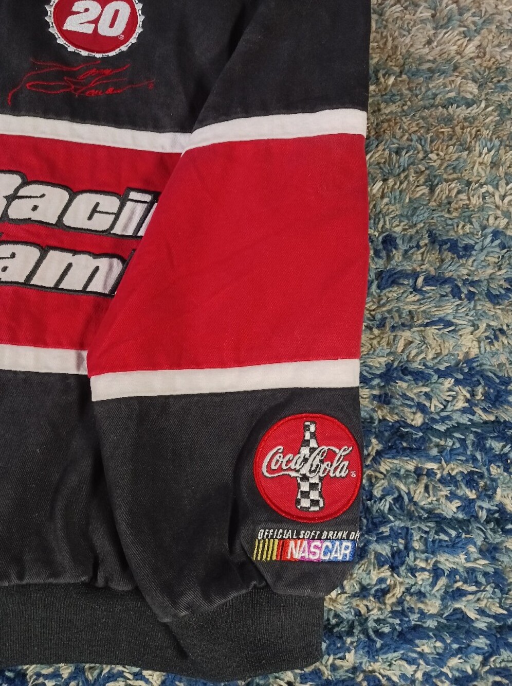 NASCAR JH Design Coca Cola Racing Family #20 Tony Stewart Jacket Mens - Picture 7 of 15